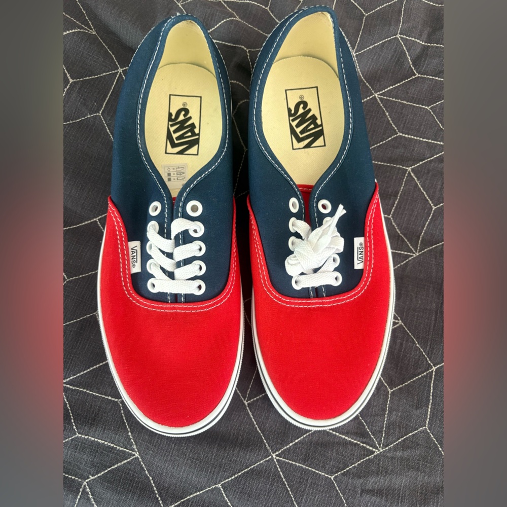 VANS ERA PRO 50TH ANNIVERSARY '76 SHOES NAVY / RED Size 8.5mens/womens 10